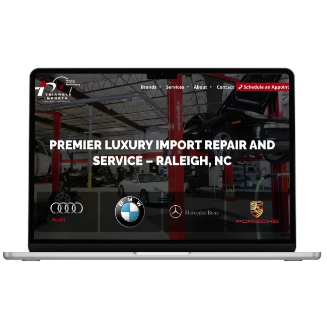 triangle imports seo cro web design